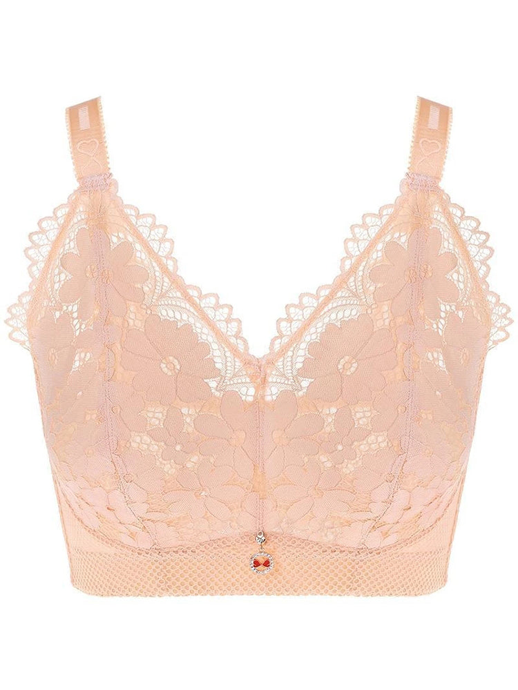 Breathable Floral Lace Ultra-thin Bra
