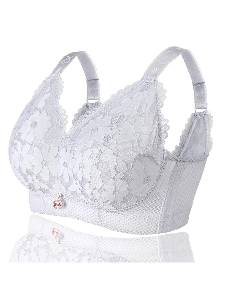 Breathable Floral Lace Ultra-thin Bra