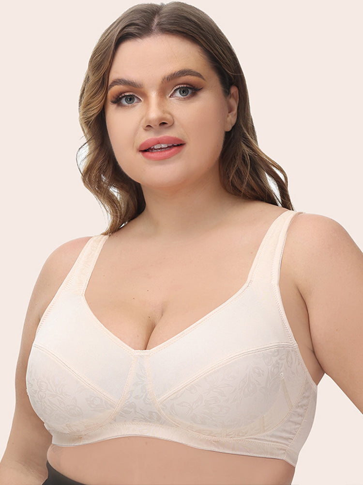 Women's Graceful Print Full Coverage Wireless Bra