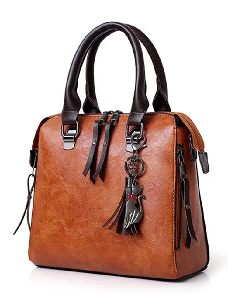 Women Leather Handbags Multi-function Crossbody Bags Purse Set 4pcs