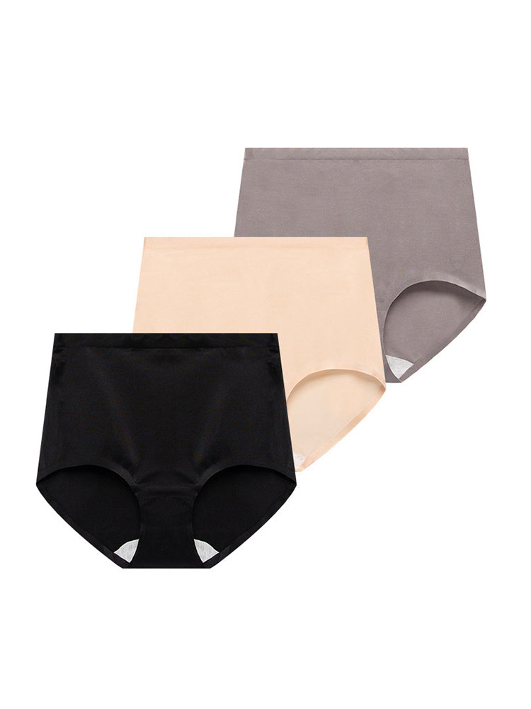 3-Pack Seamless Breathable Stretch Ice Silk Everyday Panties