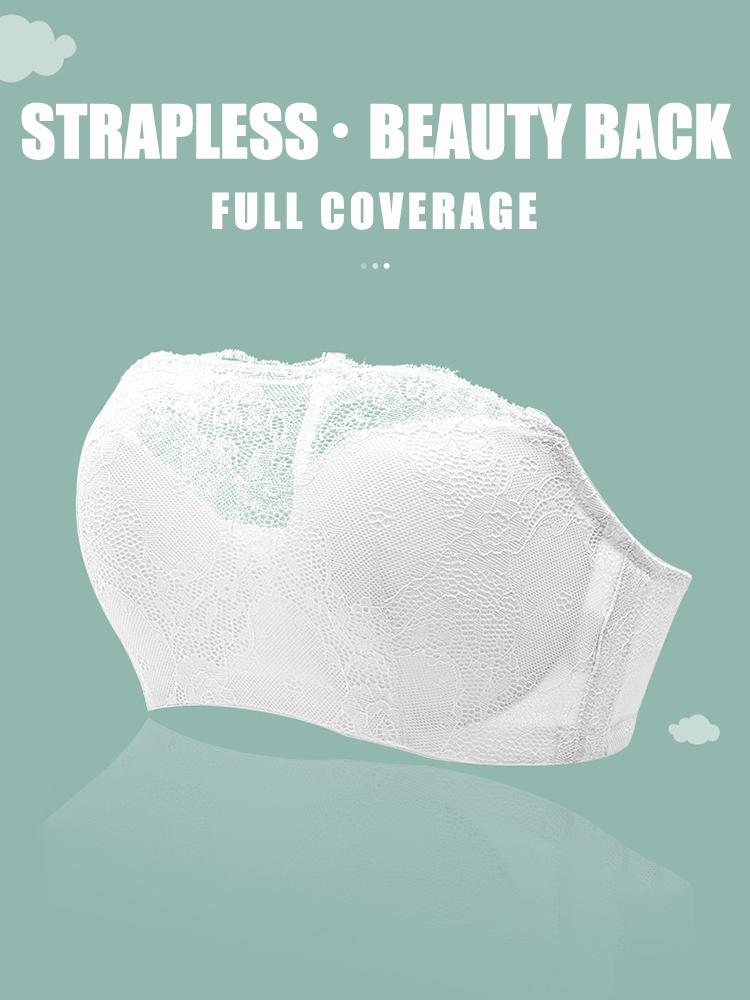 Lace Soft  Strapless Minimizer Bras with Convertible Straps