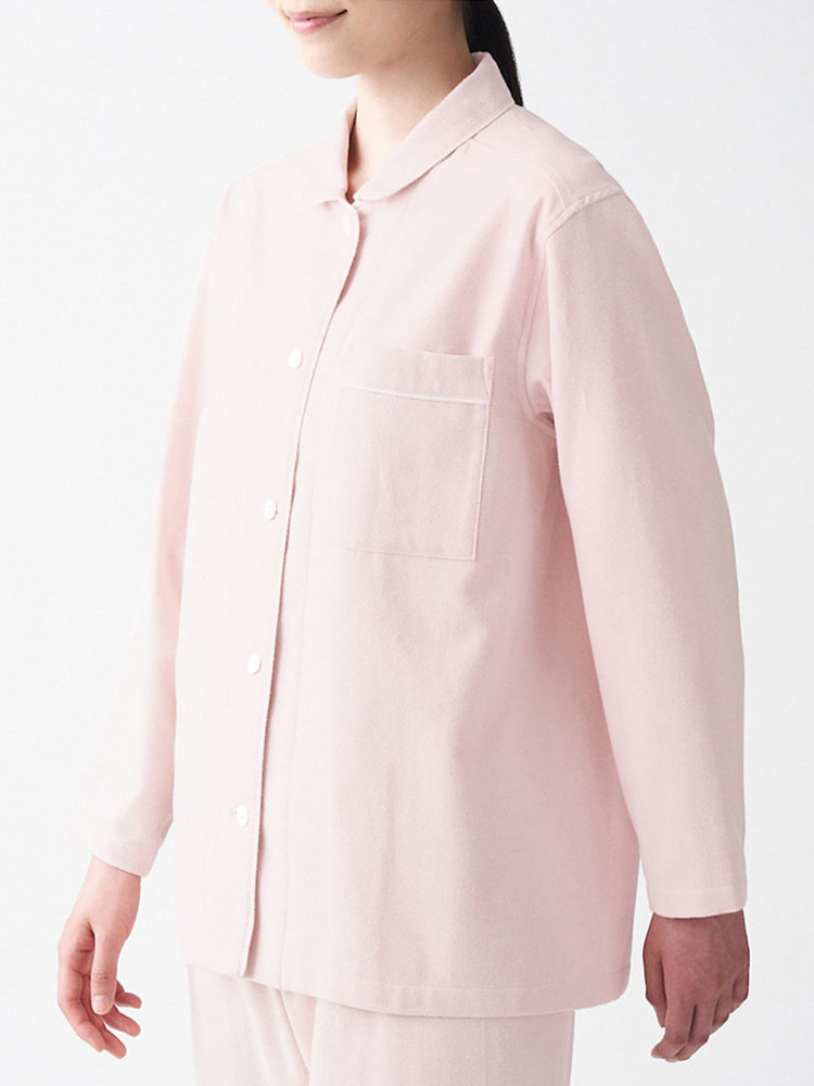 Cotton Plaid Pajamas Set Long Sleeve Sleepwear for Men&Women