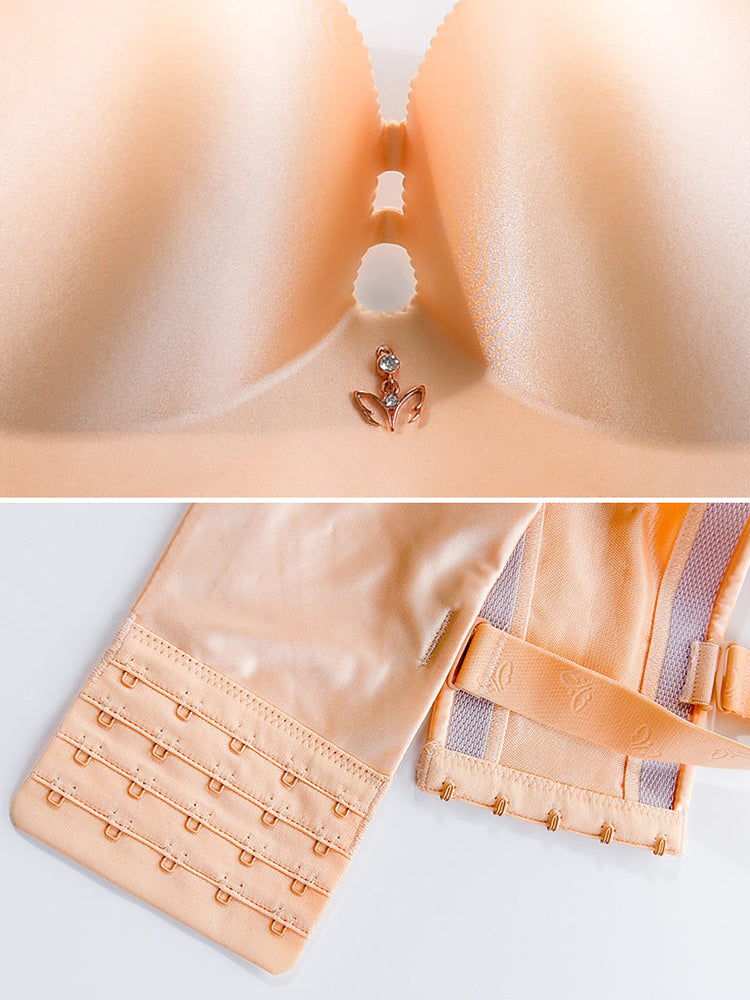 Sleek Strapless Wireless Bra with Removable Shoulder Strap