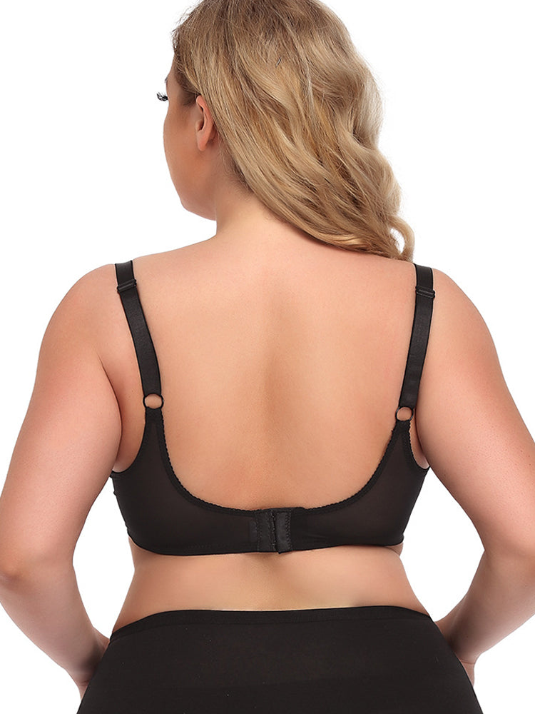 Sexy Ultra-thin Mesh Non-padded Full Coverage Bra