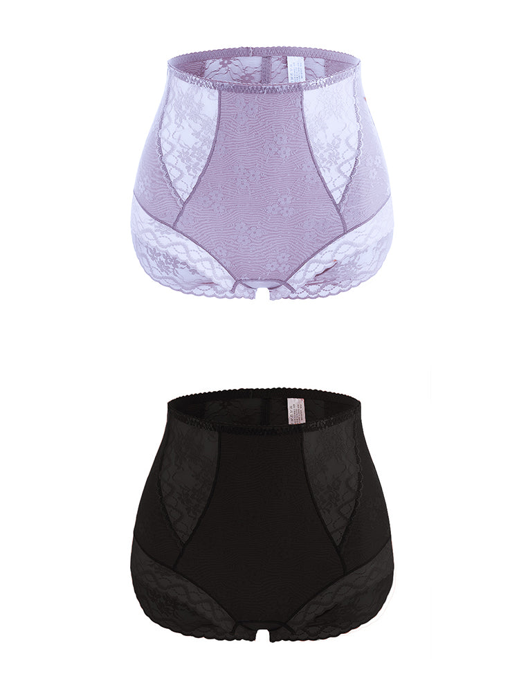2-Pack Lace Full Coverage Shape Breathable Panty