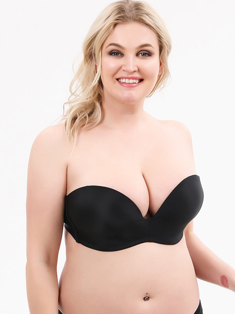 Strapless Push-Up Invisible Wireless Multiway Bra