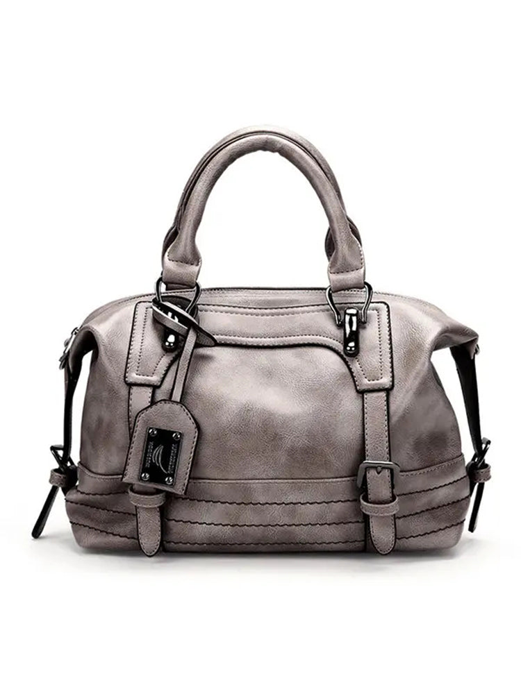 Women Vintage Boston Handbag Shoulder Bag Crossbody Bag