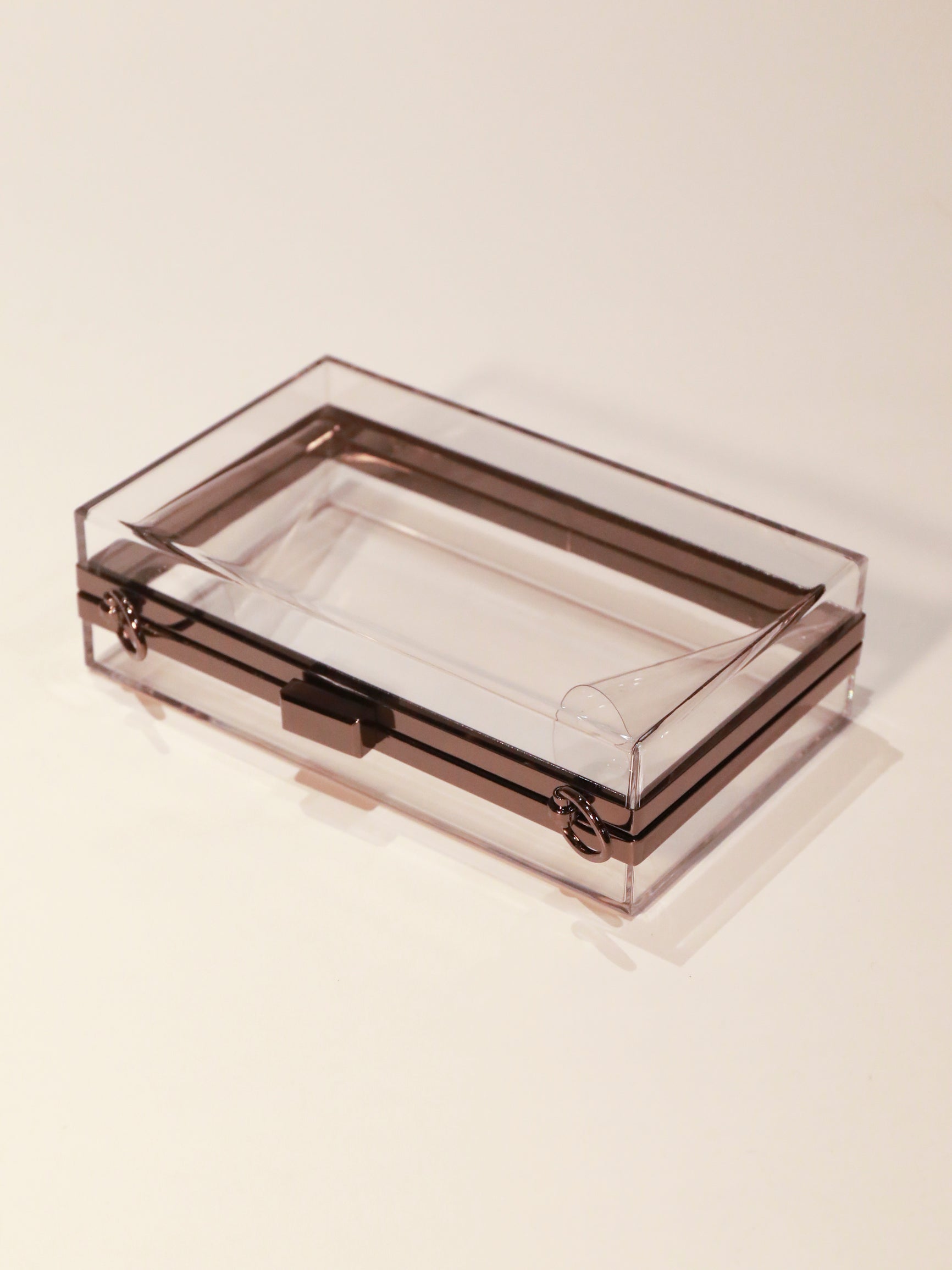 Transparent  Acrylic Box Evening Clutch Bag Clear Purse
