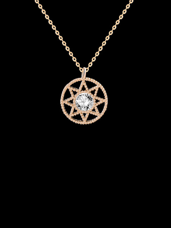 Fashion Compass Eight-Pointed Star Necklace
