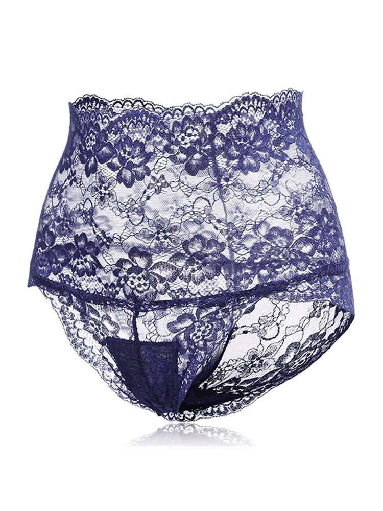 4-Pack High Waisted Lace Cotton Butt Lifter Sexy Panties