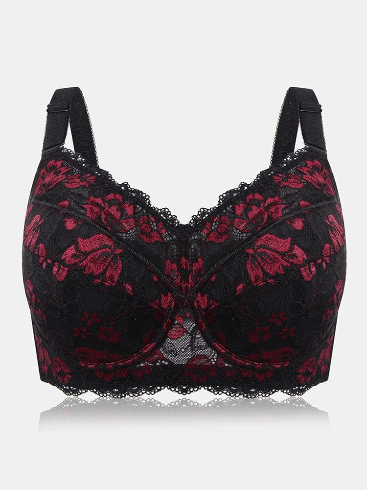 Embroidery Thin Cotton Linning Push Up Bras