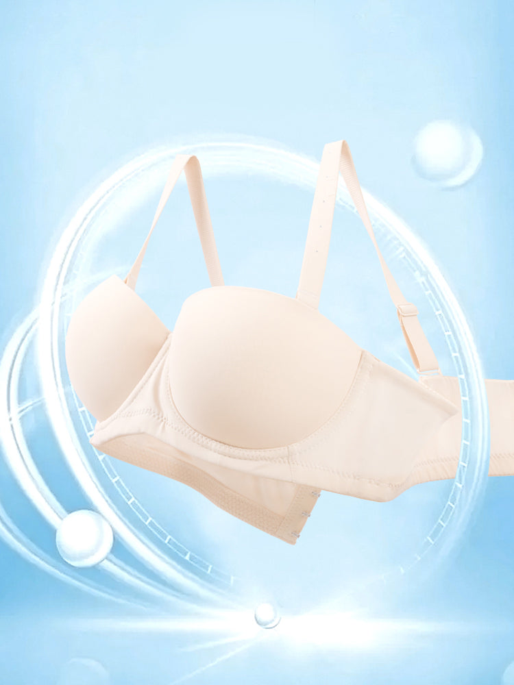 Women's Seamless Wire Support Strapless Bras with Invisible Straps