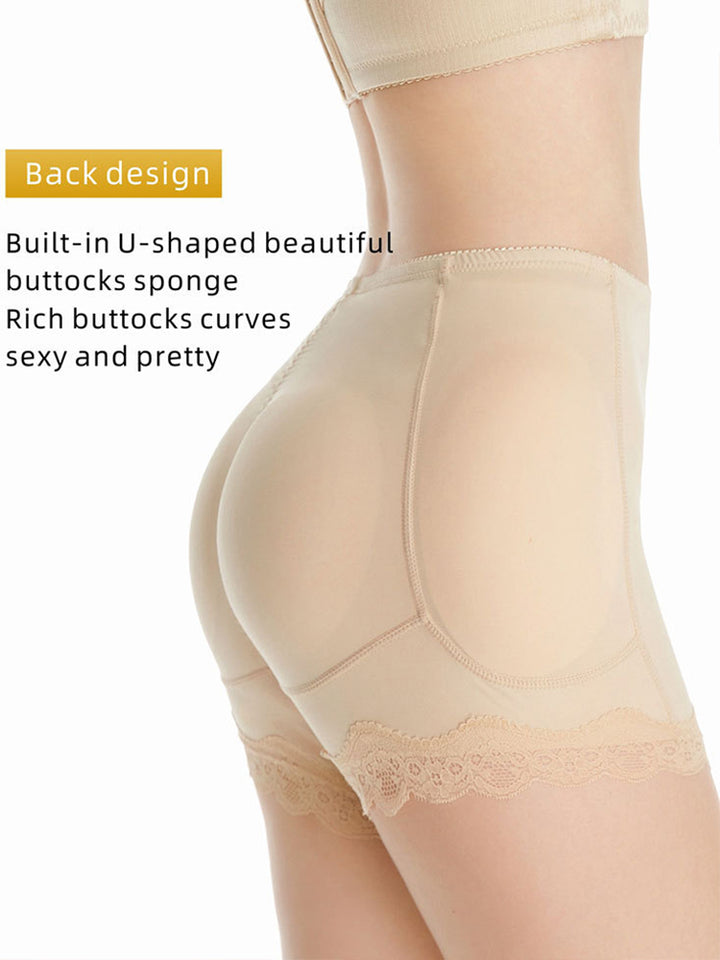 Seamless Butt Lifter Padded Lace Panties Enhancer Shaper Shorts