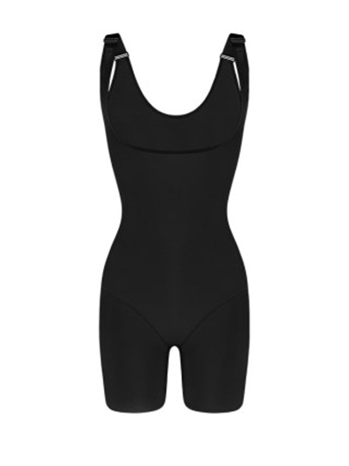 Women's Open-Bust Mid-Thigh Bodysuit