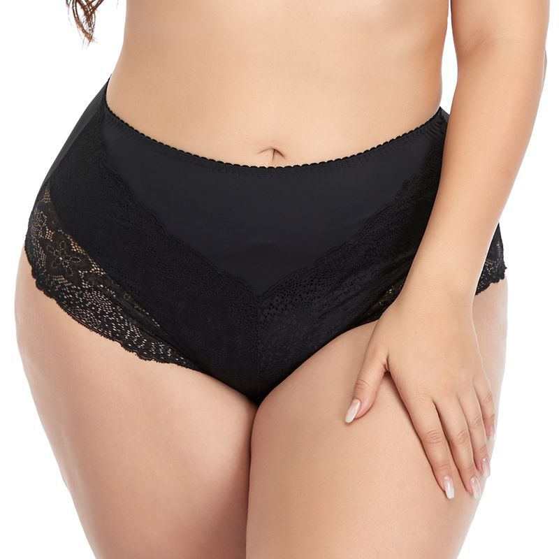 3-Pack Women's Plus Size Sexy Lace Seamless Panties