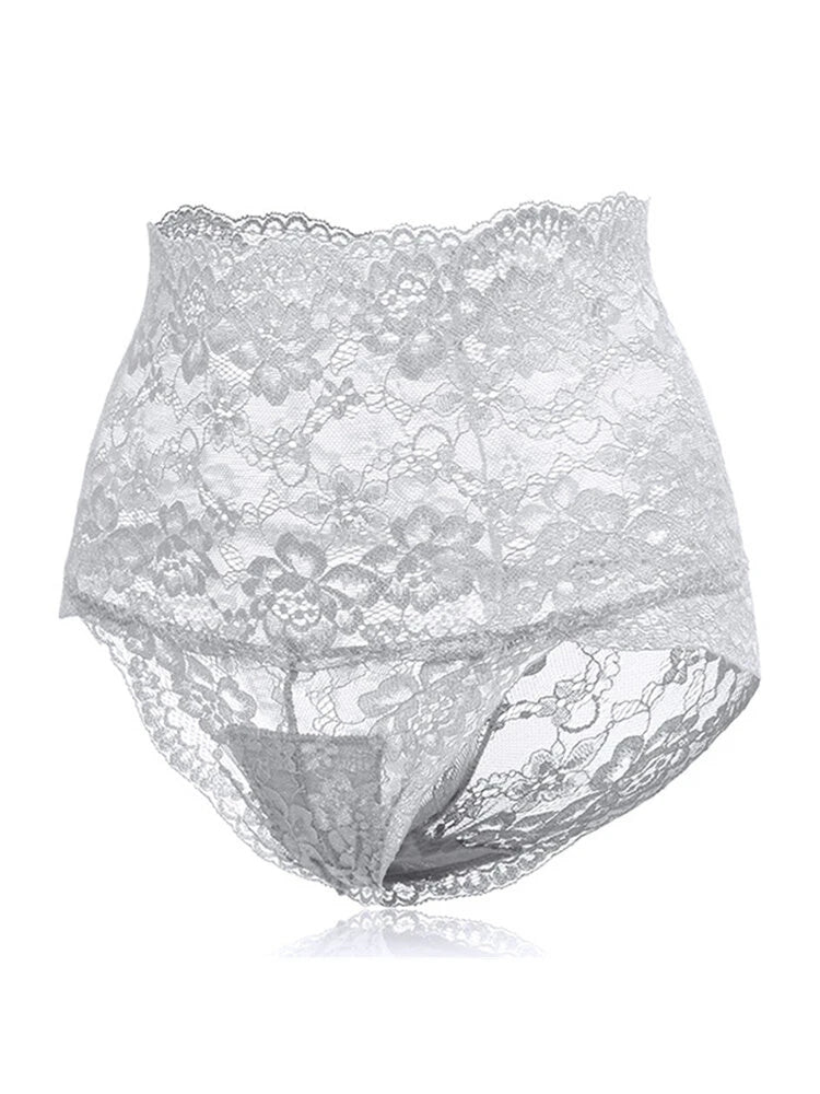 4-Pack High Waisted Lace Cotton Butt Lifter Sexy Panties