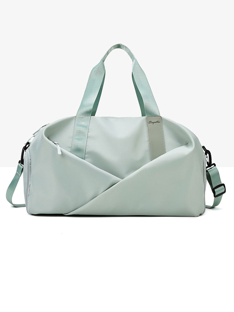 Sports Gym Waterproof Duffle Bag with Shoe and Wet Clothes Compartments
