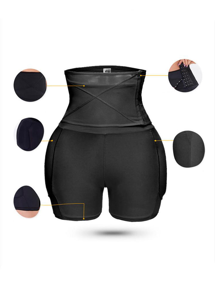 Padded Hip And Butt Lifter Waist Trainer Tummy Control Shorts