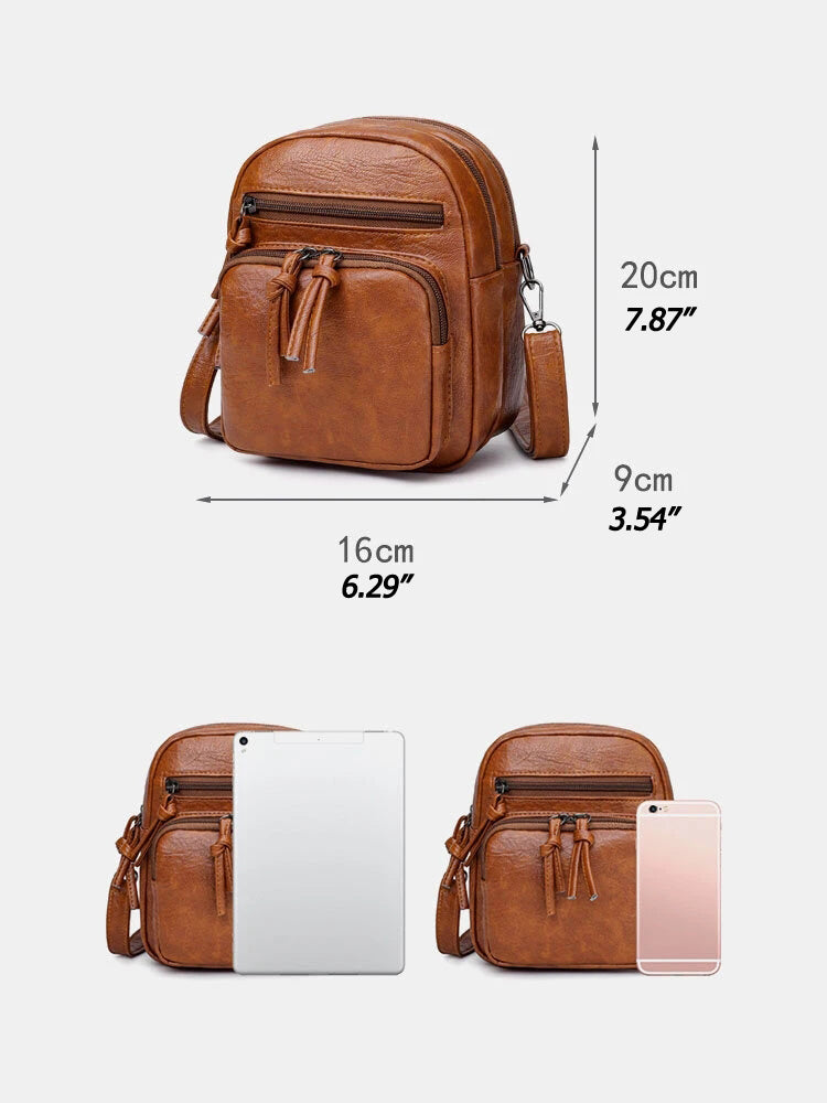 Women Earphone Hole Anti-theft Crossbody Bag Shoulder Bag