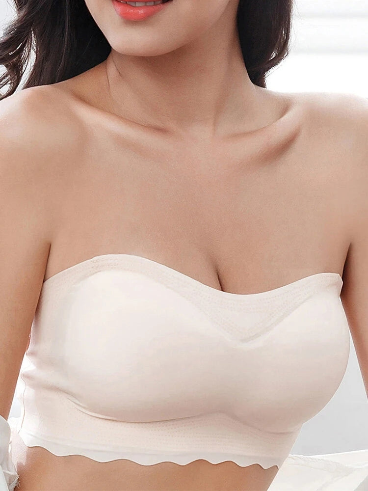 Wireless Breathable Convertible Bra with Removable Staps