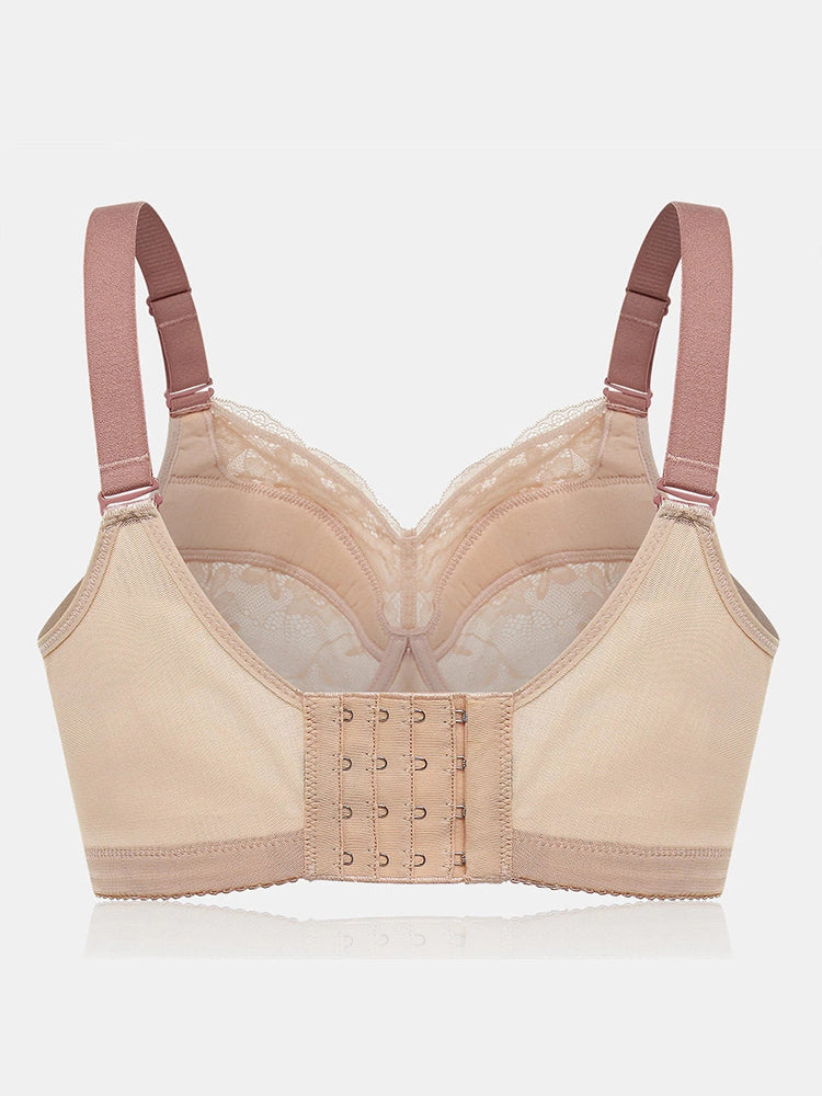Lace Full Coverage Side Support Minimizer Bras